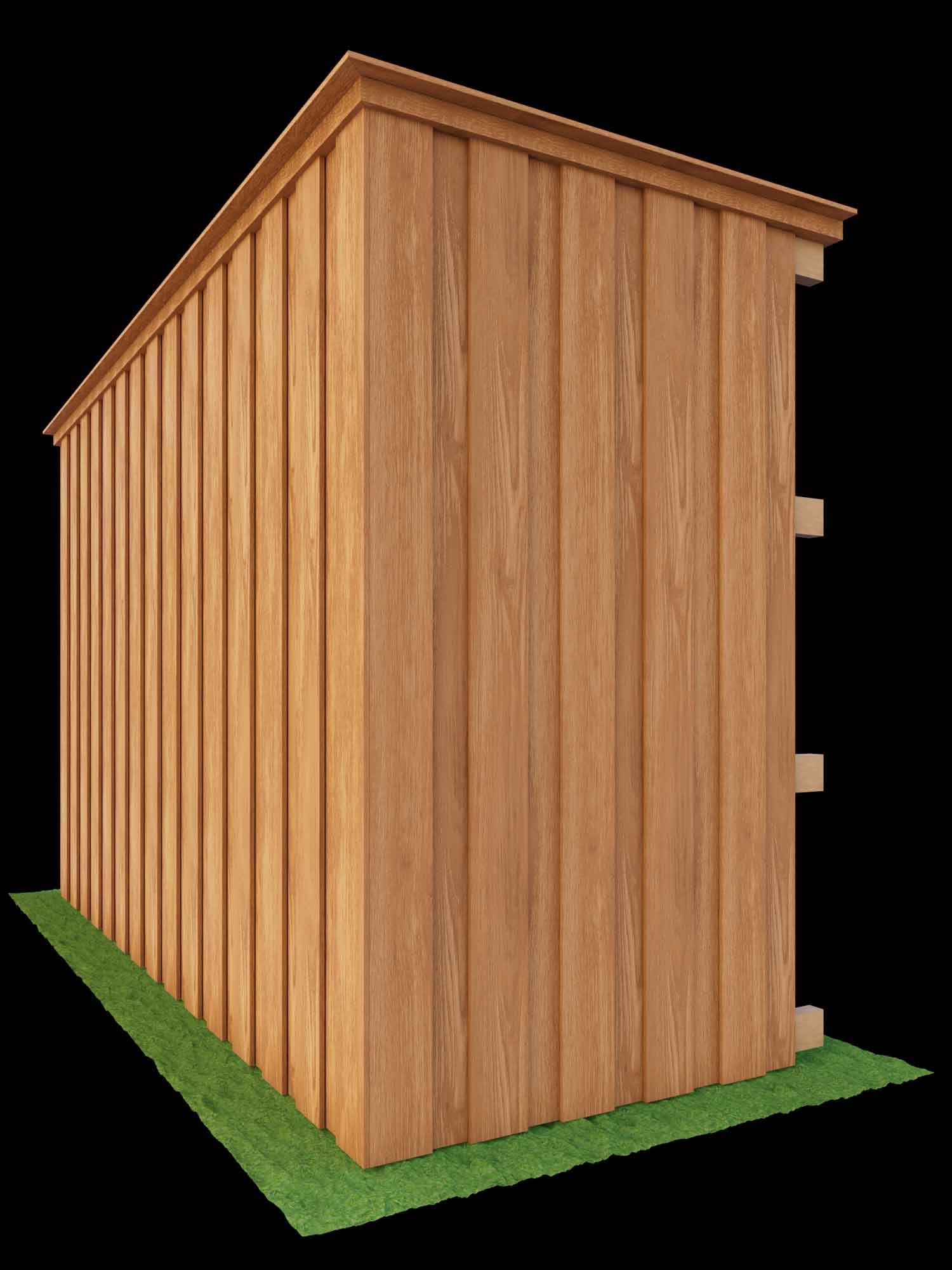 Board-on-board cedar privacy fence in Dallas