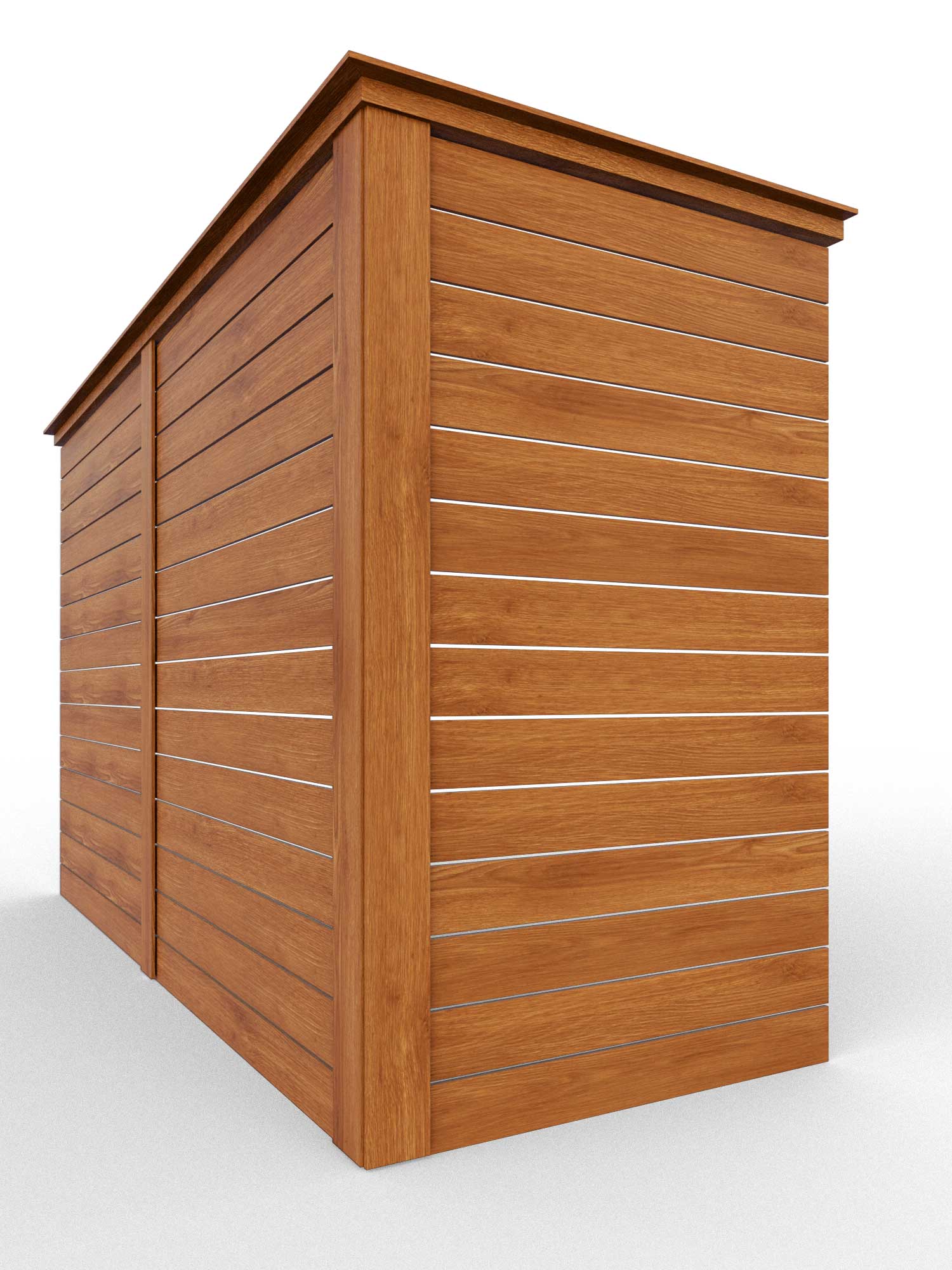 Horizontal cedar privacy fence in North Dallas