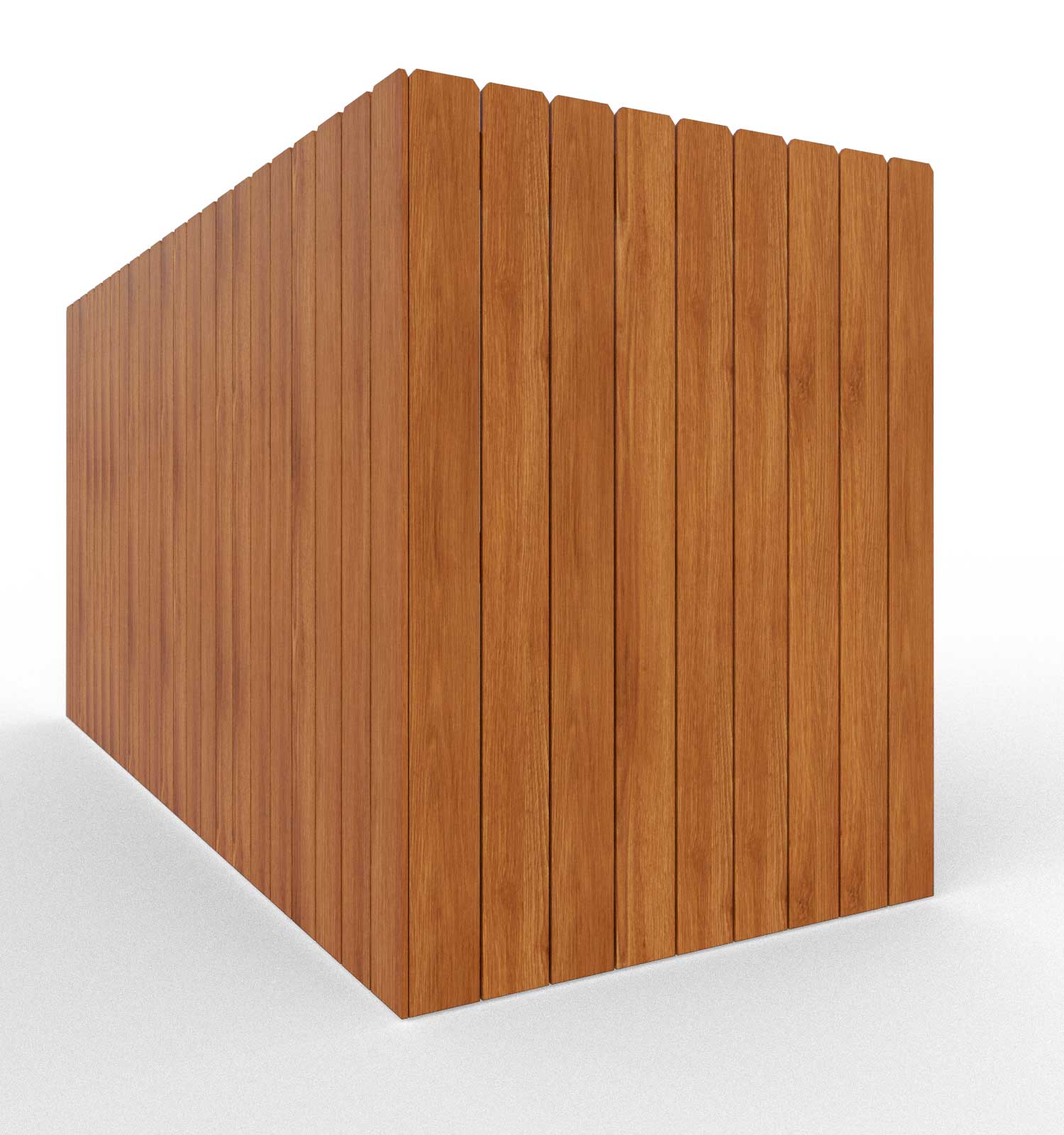 Side-by-side cedar privacy fence in Dallas
